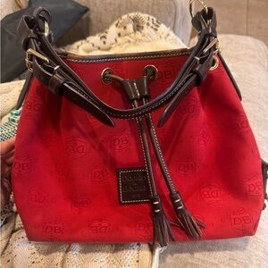Dooney & Bourke Y2K Bucket Bag Red Logo